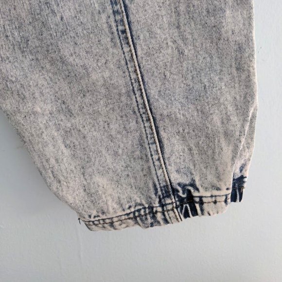 Vintage 80s Bugle Boys Tapered Jeans Acid Wash Denim Size 36L - Picture 9 of 11